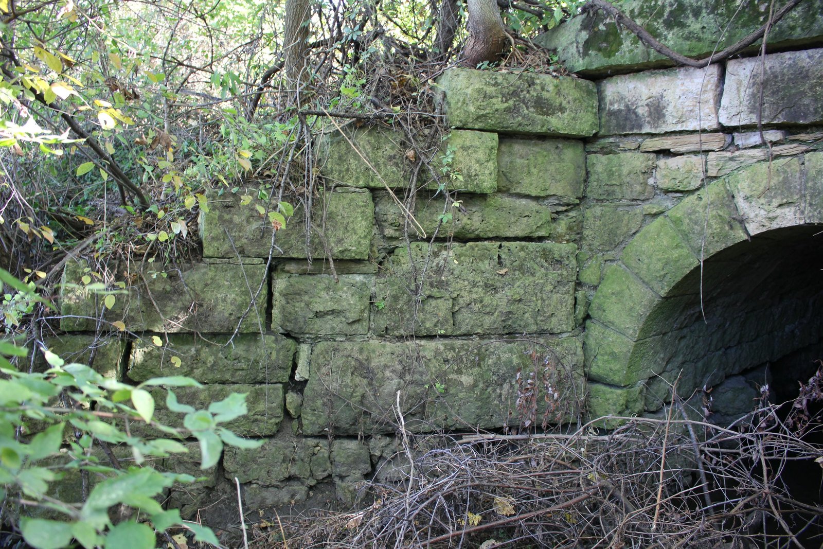 Northeast wing wall